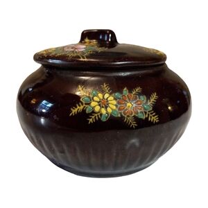 Vintage Hand Painted Vanity Jar Made in Japan